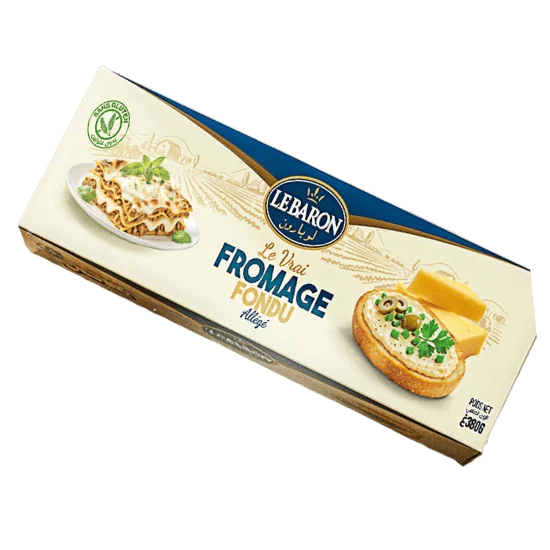 Fromage fondu allégé en barre 600g, 380g, 200g Le Baron